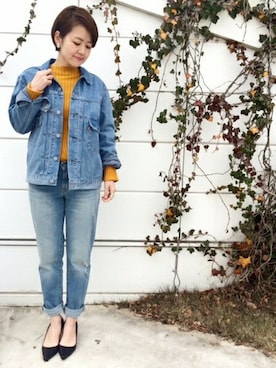 「SLOBE IENA（スローブイエナ）のアイテム（ジャケット/アウター）」を使った、MOTOさん（レディース・155cm）の冬コーディネート