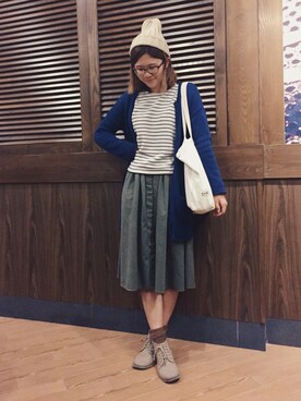 「MONKI（モンキ）のアイテム（その他アウター）」を使った、Akanechanさん（レディース・172cm）の春コーディネート