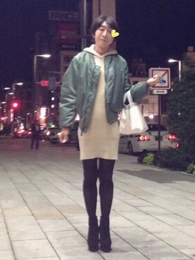 「STUART WEITZMAN（スチュアートワイツマン）のアイテム（ブーティ）」を使った、みあさん（レディース・168cm）の秋コーディネート