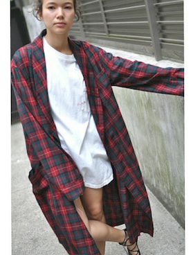 「PENDLETON（ペンドルトン）のアイテム（その他アウター）」を使った、lubbshopさん（レディース・159cm）の夏コーディネート