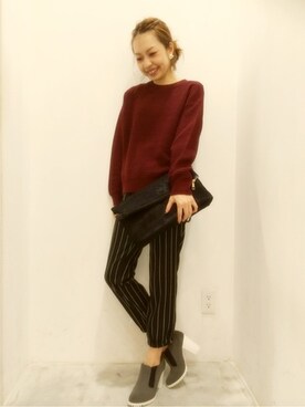 「ホワイトソール」｜_a_n_c_o___さん（レディース・158cm）の秋コーディネート