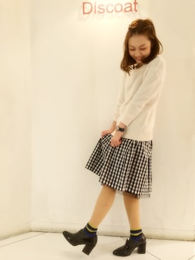 「Discoat」｜_a_n_c_o___さん（レディース・158cm）の冬コーディネート