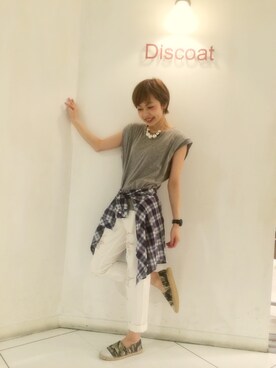 「Discoat」｜_a_n_c_o___さん（レディース・158cm）の春コーディネート