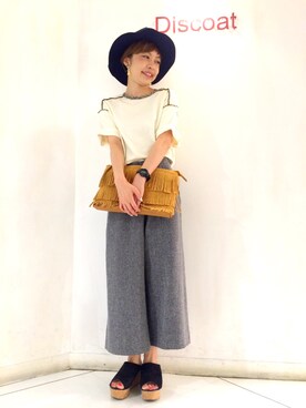 「Discoat」｜_a_n_c_o___さん（レディース・158cm）の秋コーディネート