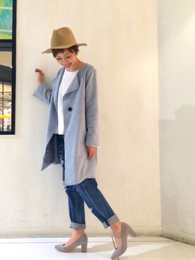 「Discoat」｜「アイテム（その他アウター）」を使った、_a_n_c_o___さん（レディース・158cm）の春コーディネート