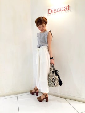 「Discoat」｜_a_n_c_o___さん（レディース・158cm）の春コーディネート
