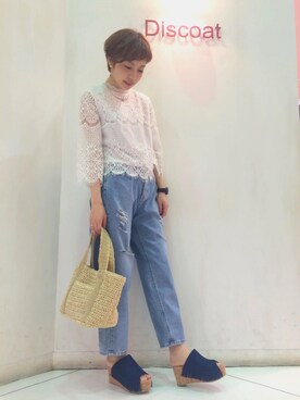 「Discoat」｜_a_n_c_o___さん（レディース・158cm）の春コーディネート