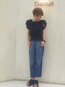 「Discoat」｜_a_n_c_o___さん（レディース・158cm）の春コーディネート