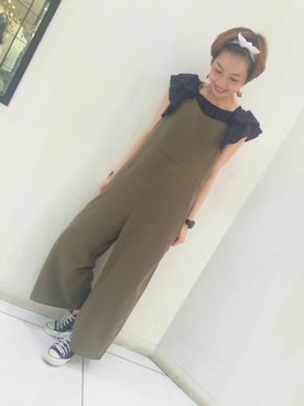 「Discoat Parisien」｜「アイテム（サロペット/オーバーオール）」を使った、_a_n_c_o___さん（レディース・158cm）の春コーディネート