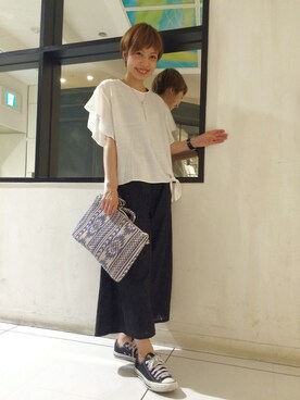 「Discoat Parisien」｜「アイテム（サロペット/オーバーオール）」を使った、_a_n_c_o___さん（レディース・158cm）の夏コーディネート