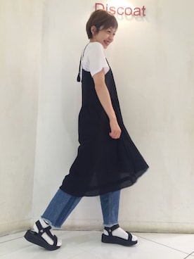 「Discoat Parisien」｜「アイテム（チュニック）」を使った、_a_n_c_o___さん（レディース・158cm）の夏コーディネート