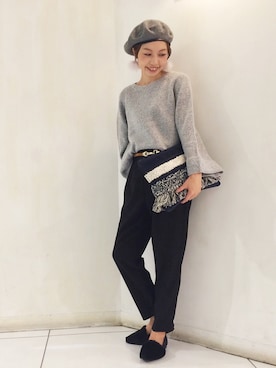 「Discoat Parisien」｜「アイテム（ハンチング/ベレー帽）」を使った、_a_n_c_o___さん（レディース・158cm）の秋コーディネート