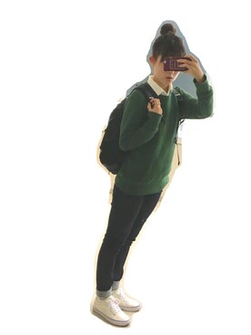 「UNIQLO（ユニクロ）のWOMEN ウルトラストレッチジーンズ（デニムパンツ）」を使った、hakoさん（レディース・162cm）の秋コーディネート