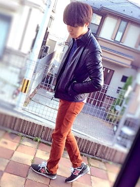 「BALLY（バリー）のアイテム（ジャケット/アウター）」を使った、じんたーんさん（メンズ・173cm）の冬コーディネート