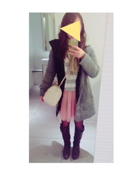 「index（インデックス）のアイテム（その他アウター）」を使った、tomatomaさん（レディース・155cm）の冬コーディネート