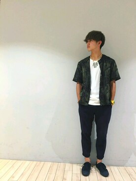 「CONVERSE（コンバース）のCONVERSE コンバース ジャック パーセル / JACK PURCEL（スニーカー）」を使った、ナイトゥーさん（メンズ・179cm）の夏コーディネート