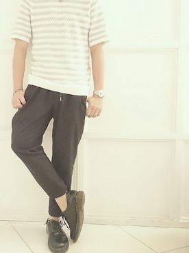 「Dr. Martens（ドクターマーチン）のDr.Martens (ドクターマーチン)/1461 3EYE GIBSON SHOES（その他シューズ）」を使った、MASAMIさん（メンズ・170cm）の秋コーディネート