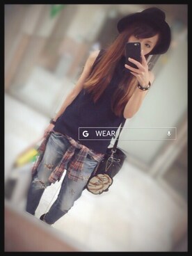 「M（エム）のアイテム（アクセサリー）」を使った、sakicchooさん（レディース・163cm）の春コーディネート