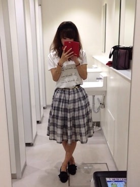 「アパレルスタッフ」｜「アイテム（その他シューズ）」を使った、s a k iさん（レディース・157cm）の夏コーディネート