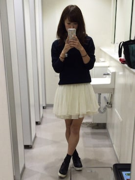 「アパレルスタッフ」｜「アイテム（その他シューズ）」を使った、s a k iさん（レディース・157cm）の秋コーディネート