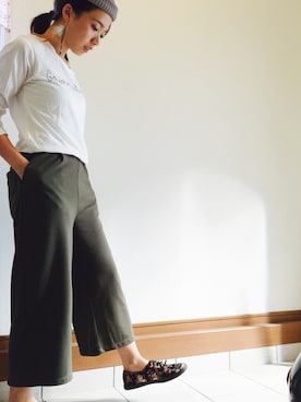 「片耳ピアス」｜Merbさん（レディース・158cm）の秋コーディネート