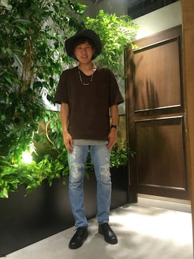 石村さん(メンズ・174cm)の夏コーディネート