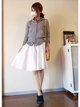 「アイテム（スマホグッズ）」を使った、mayさん（レディース・158cm）の春コーディネート