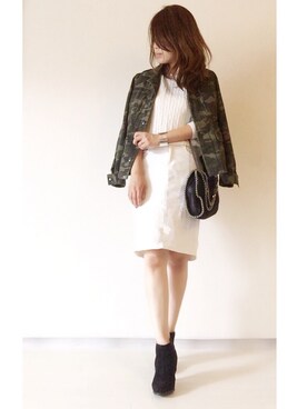 「N.（N. Natural Beauty Basic）（エヌエヌナチュラルビューティーベーシック）のアイテム（ブーティ）」を使った、mayさん（レディース・158cm）の秋コーディネート