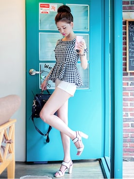 「Chuu」｜「アイテム（チュニック）」を使った、chuuさん（レディース・168cm）の夏コーディネート