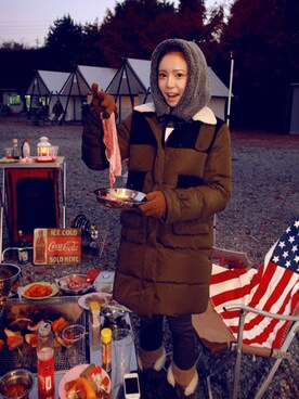 「chuu（チュー）のアイテム（その他アウター）」を使った、chuuさん（レディース・164cm）の秋コーディネート