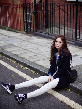 「Chuu」｜「アイテム（ダウンジャケット/コート）」を使った、chuuさん（レディース・164cm）の冬コーディネート