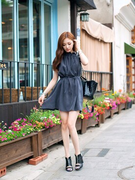 ワンピース ドレスを使った ホルターネック の人気ファッションコーディネート Wear