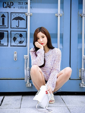 「透けトップス」｜chuuさん（レディース・164cm）の春コーディネート