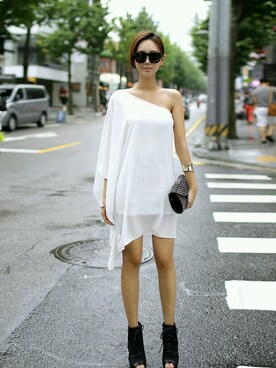 「chuu（チュー）のアイテム」を使った、chuuさん（レディース・164cm）の春コーディネート