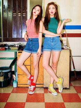 「korea」｜chuuさん（レディース・163cm）の夏コーディネート