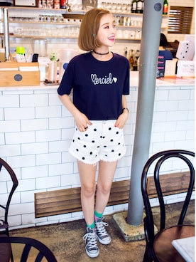 「コンバース ハイカット」｜chuuさん（レディース・164cm）の夏コーディネート