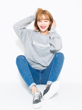 「chuu（チュー）のアイテム（パンツ）」を使った、chuuさん（レディース・164cm）の夏コーディネート