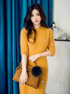 「アンゴラニット」｜chuuさん（レディース・164cm）の秋コーディネート