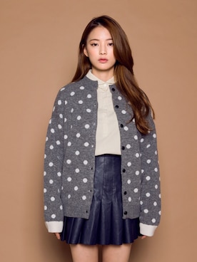 「ドット柄」｜chuuさん（レディース・164cm）の秋コーディネート