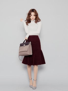 「chuu（チュー）のアイテム」を使った、chuuさん（レディース・164cm）の秋コーディネート