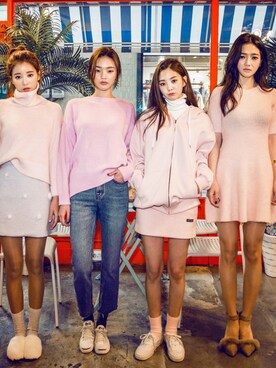 「chuu（チュー）のアイテム（パーカー）」を使った、chuuさん（レディース・164cm）の秋コーディネート