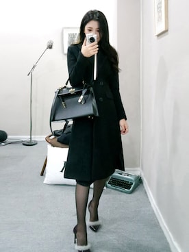 「chuu（チュー）のアイテム（その他アウター）」を使った、chuuさん（レディース・164cm）の秋コーディネート