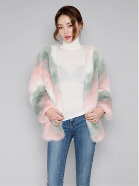 「chuu（チュー）のアイテム（その他アウター）」を使った、chuuさん（レディース・164cm）の秋コーディネート