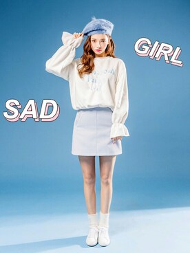 「chuu（チュー）のアイテム（トップス）」を使った、chuuさん（レディース・164cm）の冬コーディネート