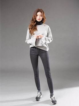 「chuu（チュー）のアイテム」を使った、chuuさん（レディース・164cm）の冬コーディネート