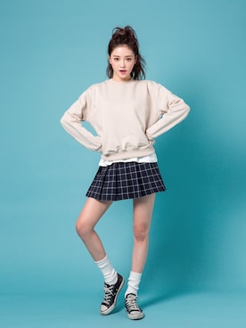 「chuu（チュー）のアイテム」を使った、chuuさん（レディース・164cm）の冬コーディネート
