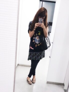 「おとなしめ」｜「アイテム（チュニック）」を使った、ozocoさん（レディース・160cm）の夏コーディネート