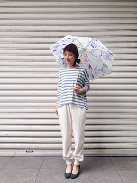 「nusy（ヌージー）のアイテム」を使った、ｉｙｕさん（レディース・157cm）の夏コーディネート