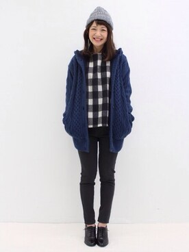 「nusy（ヌージー）のアイテム」を使った、ｉｙｕさん（レディース・157cm）の秋コーディネート