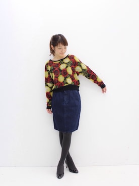 「nusy（ヌージー）のアイテム」を使った、ｉｙｕさん（レディース・157cm）の冬コーディネート
